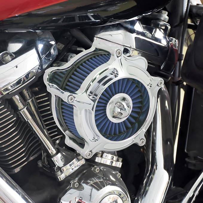 HDBUBALUS Motorcycle Air Filter Air Cleaner Intake System Cleaner Fit