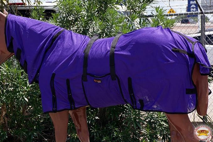 HILASON Horse Fly Sheet - Summer Spring UV Protection Mesh Bug Mosquito FlySheet for Horses | Fly-Sheet