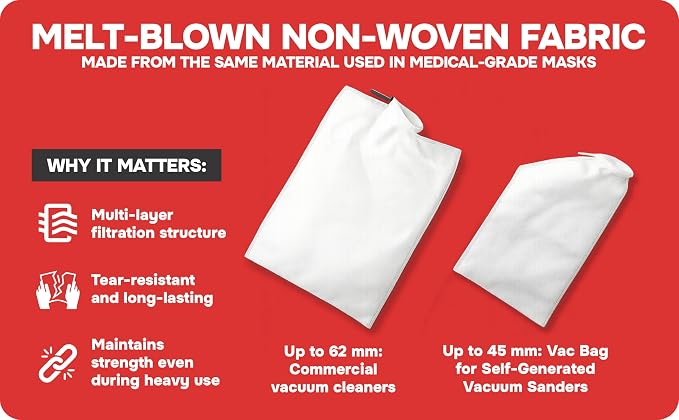 Dust Collection Bag Shop Vac–Ready Vacuum Bags
