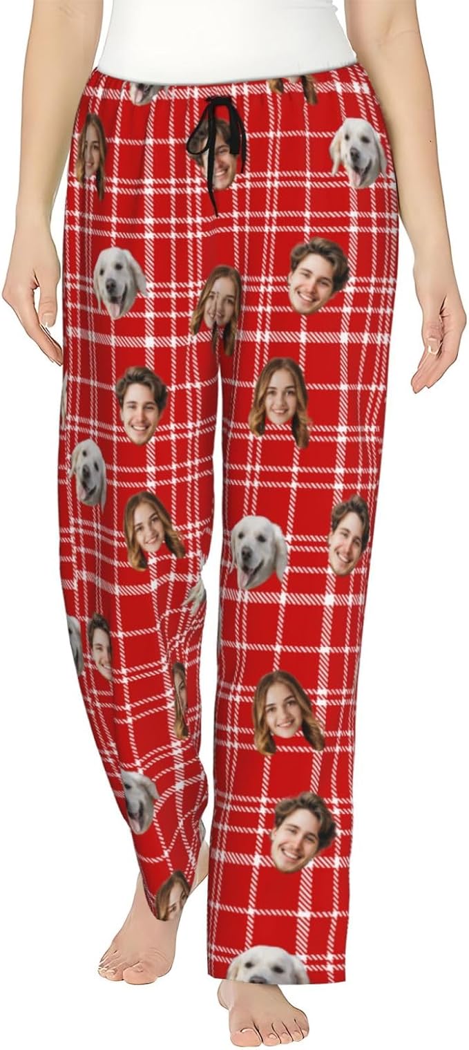 Personalized Pajama Pants For Men Women Custom Pajama Pants With Face Custom Face Pajamas Funny Customized Gifts