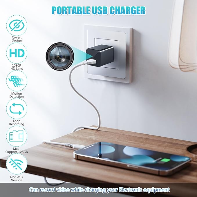 1080P HD Indoor Security Camera with Motion Detection, Pet Cam for Home, No-WiFi