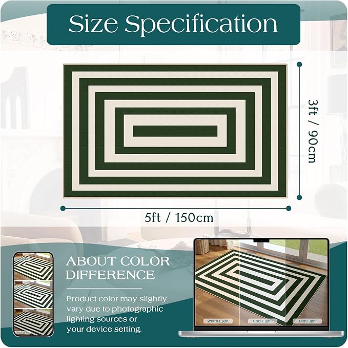 3x5 Modern Entry Rug