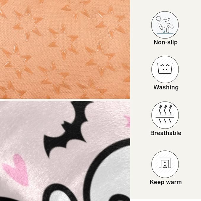 Halloween Ghost Pet Bed Cute Dog Bed Mat Absorbing Non Slip Pad Pet Sleeping Mat for Small, Medium, and Large Dogs Puppy Cat 24 in x 18 in