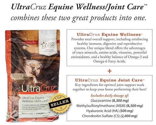 UltraCruz sc-363161 Equine Wellness/Joint Supplement for Horses 10 lb, Pellet (28 Day Supply)