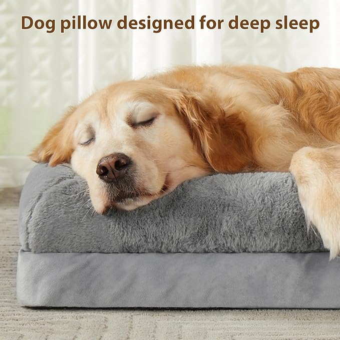 BFPETHOME Dog Beds for Small Dogs, Washable Dog Bed with Sides, Orthopedic Small Sized Soft Mats with Removable Cover & Waterproof Pet Mat for Pet