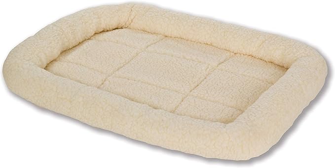 Fleece Pet Bed - Pet Lodge - Small Dog Bed, Machine Washable (Cream) (Item No. 152235)