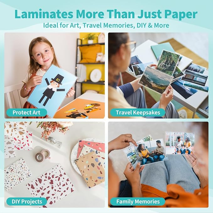 Binditek 200 Pack 5 Mil Thermal Laminating Pouches, 9x11.5 Inches Laminating Sheets, for Letter Size, Ultra Clear, Glossy, Hold 8.5x11 Inches, Heat Seal, School Office Supplies