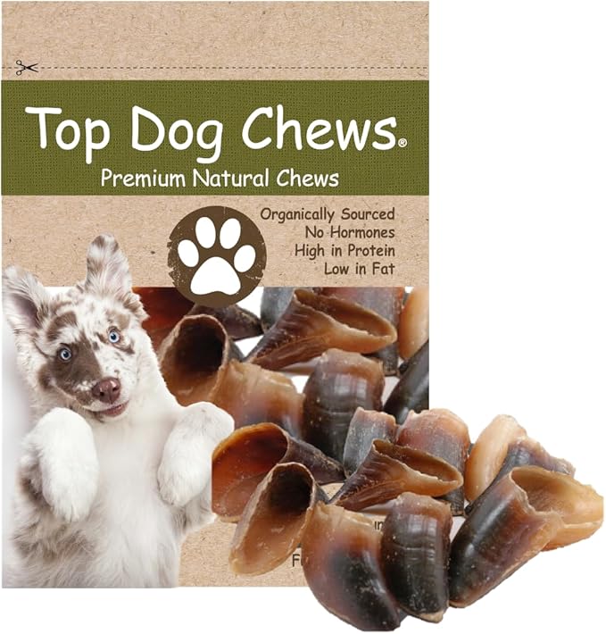 Top Dog Chews – Cow Hooves, 25 Pack, Natural Dog Bone, for Large, Medium, or Small Dogs, Made in USA