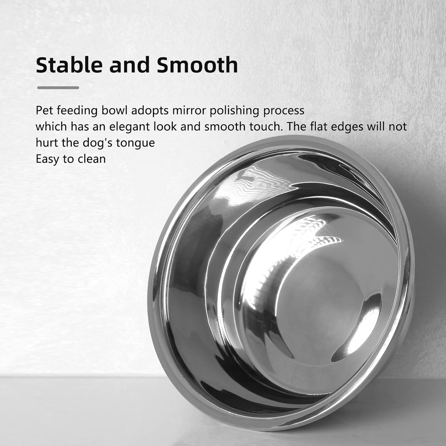 Stainless Steel Large Dog Food Bowl, 96 oz (12cup) Large Capacity Dog Water Bowl, Heavy Duty, BPA Free for Large and Medium Dogs (2 pcs)