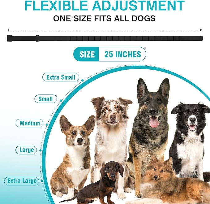 6 Packs Calming Collar for Dogs Dog Calming Pheromones Collar Separation Anxiety and Stress Relief Anti Anxiety 60 Days Calm Pheromone Collars Adjustable Waterproof for Small Medium Large Dogs 25 Inch