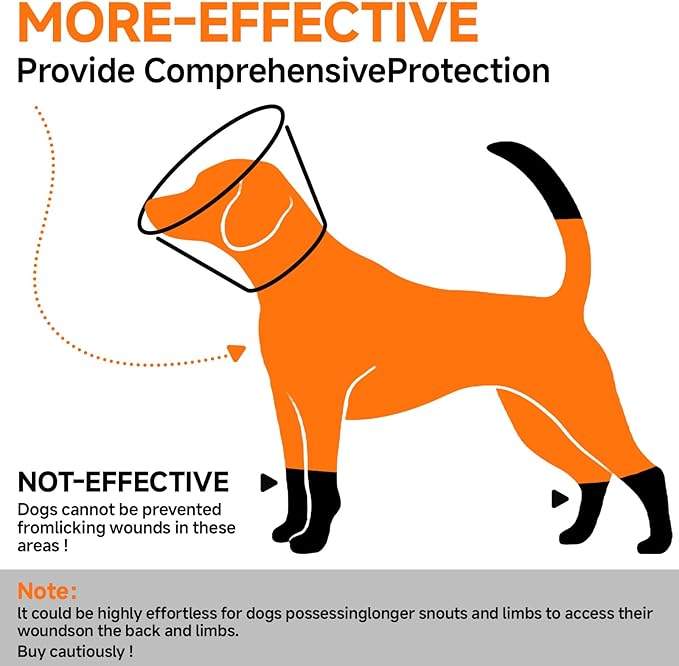 Dog Cone Collar L, Soft Cones for Large Medium Small Dogs,Adjustable Dog Cone Alternative to Stop Licking, Comfy Elizabethan Collar for After Surgery Wound Healing & Hot Spots Orange
