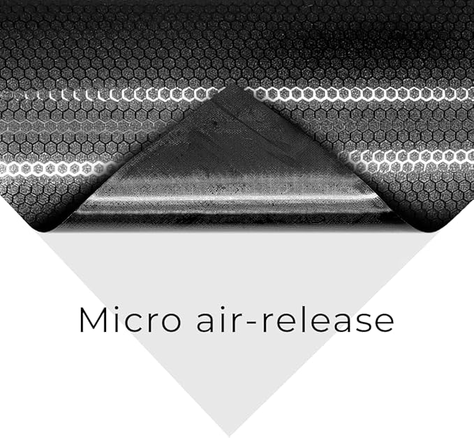VViViD+ Honeycomb Matte Black Small Pattern Car Wrap Vinyl (100ft x 5ft)