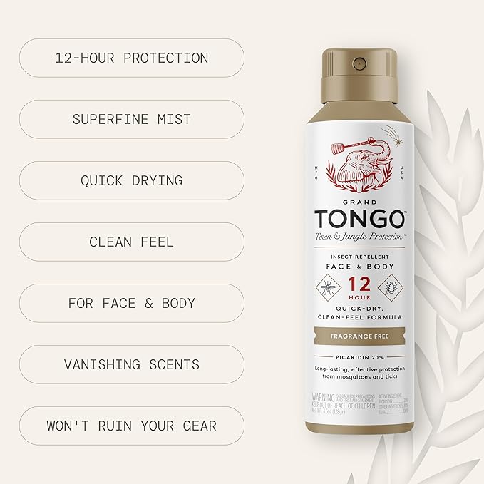 DEET-Free Insect Repellent, The 12 Hour Protection, DEET Alternative – Fragrance Free