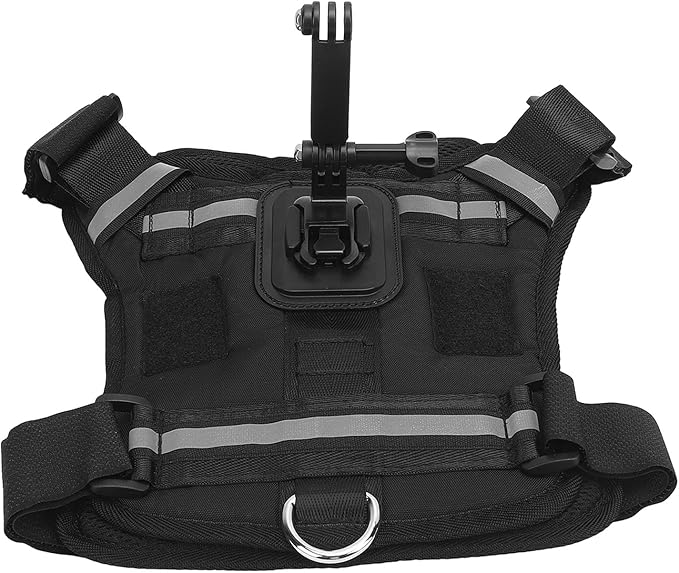 Acouto Dog Harness Dog Harness Mount Camera Nylon Chest and Back Fixation Pet Camera Mount Vest Large Medium and Small Dogs Vest Harnesses