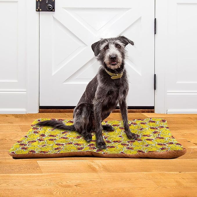 Pet Bed Rubber Duck Star Dog Bed Mat Absorbing Non Slip Pad Pet Sleeping Mat for Small, Medium, and Large Dogs Puppy Cat 36 in x 24 in