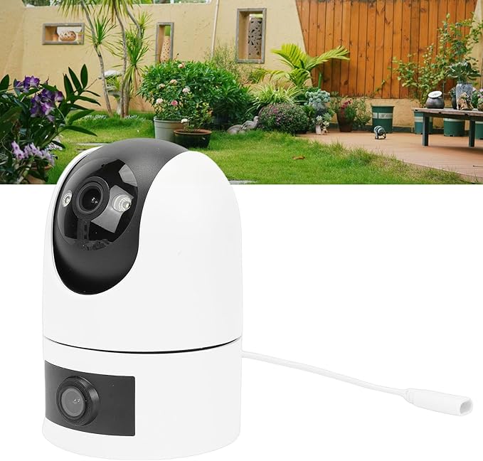 PTZ Security Camera 2K HD Dual Lens Pet WiFi Auto Tracking for Indoor Outdoor