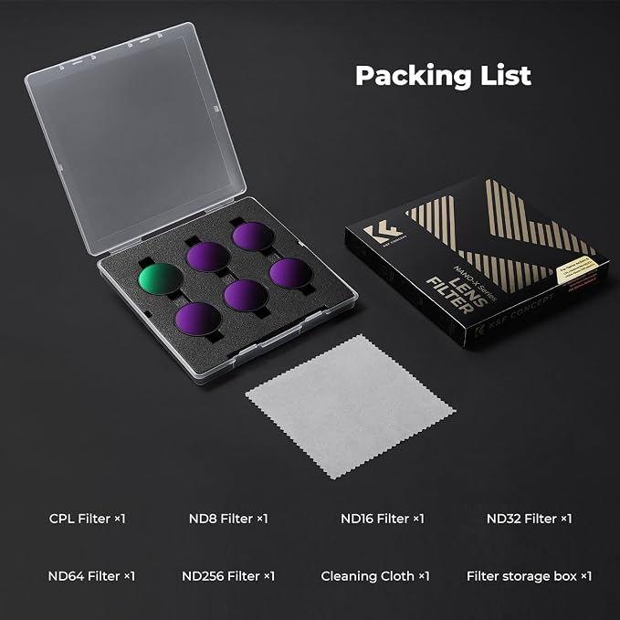 K&F CONCEPT Snap On CPL ND Filter Kit