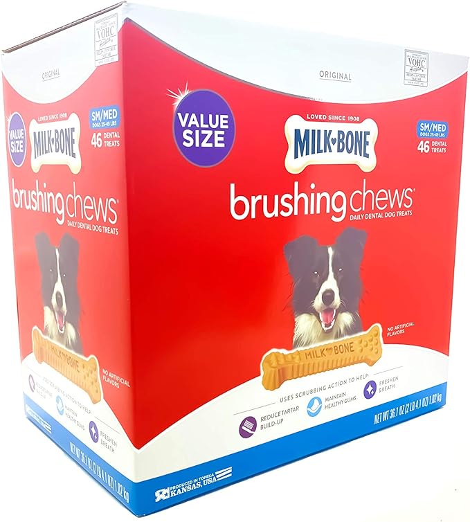 Brushing Chews® Daily Dental Treats – Small/Medium