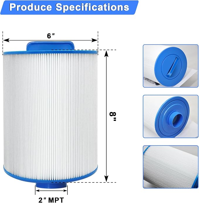 PAS40-F2M Replacement Hot Tub Spa Filter Compatible