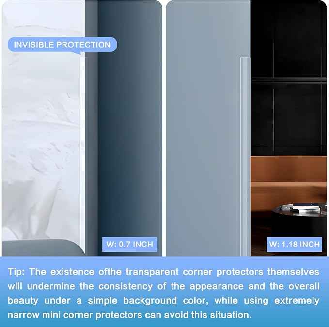Clear Self-Adhesive Mini Wall Corner Protectors, Cute Corner Guards & Edge