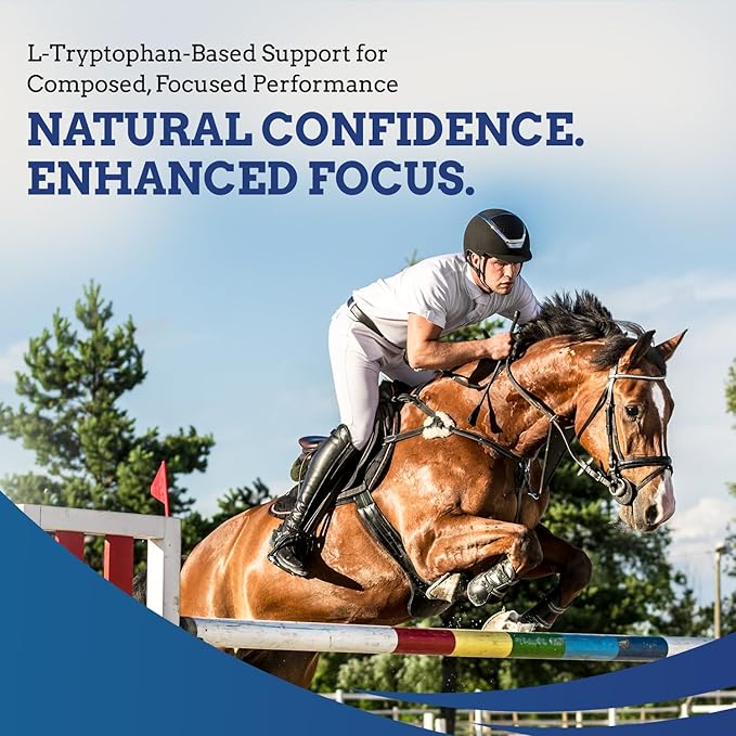TryChill™ 3 Pack – L-Tryptophan-Based Support for Horses – Promotes a Composed Demeanor Without Sedation – Enhances Focus, Confidence & Performance – 100% Natural & Competition Safe