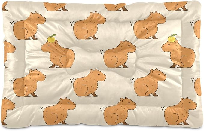 Pet Bed Cute Capybara Dog Bed Mat Absorbing Non Slip Pad Pet Sleeping Mat for Small, Medium, and Large Dogs Puppy Cat 36 in x 24 in