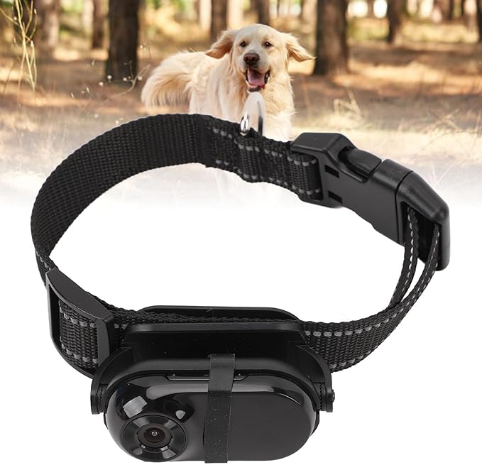 Cat Camera Collar, Pet Collar Camera with Memory Card, HD 1080P Wire Less Dog Tracker Camera Adjustable Mini Action Camera for Video Records (32GB)