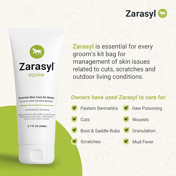 Essential Skin Care Ointment for Horses - Protects and Moisturizes for Equine Healing - Competition Safe, Steroid Free First Aid Salve for Horse Wounds and Skin Repair – 6.7oz