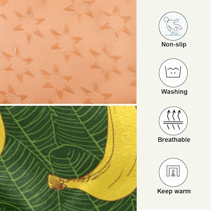 Banana Fruit Pet Bed Cute Dog Bed Mat Absorbing Non Slip Pad Pet Sleeping Mat for Small, Medium, and Large Dogs Puppy Cat 24 in x 18 in