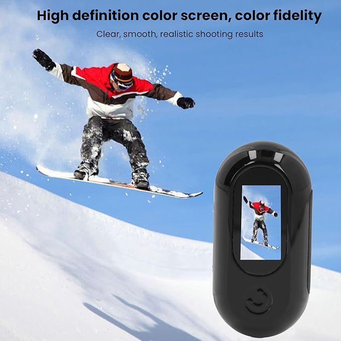 Cat Collar Camera, Pet Camera Collar with Video Record, HD 1080P Dog Collar, 160° Wide Angle Cat Dog Action Camera, Mini Body Cam for Indoor, Outdoor, Dogs, Cats, Black