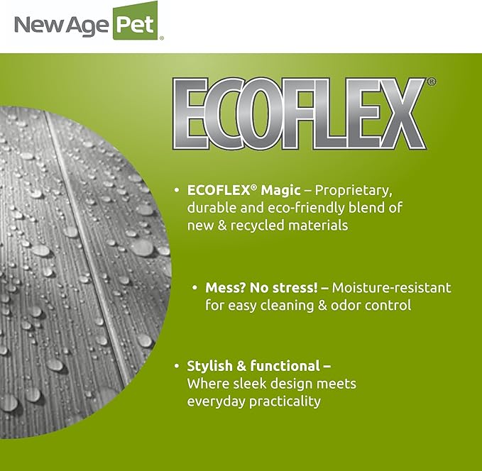 New Age Pet EHHC404XL ecoFLEX Pet Crate/End Table, Antique White, X-Large
