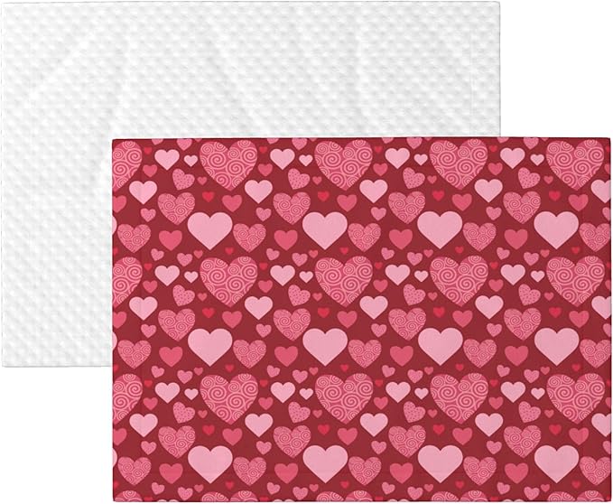 Red Blanket for Pet - Heart Love Throw Blanket 40x30 Pink Couch Blankets for Puppy Dogs Cats