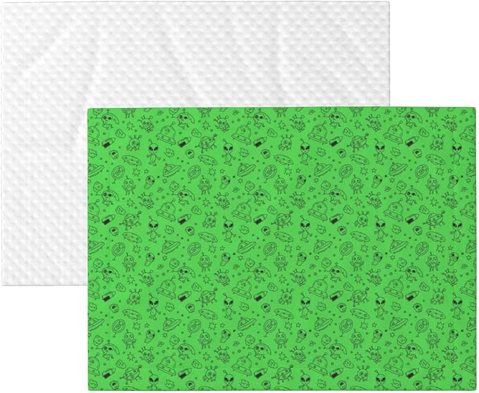 Pet Blanket for Travel and Home, Funny Aliens Dinosaurs Sasquatch, Reversible Plush Dot Design with Soft Grip Texture on One Side Perfect for Car Seats Moving Vehicles