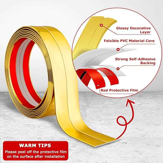 Flexible Wall Corner Protector Moulding Trim Peel and Stick Wall Corner Guards