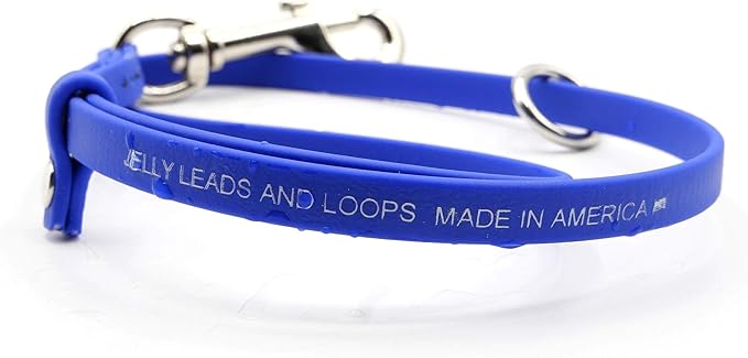 Jelly Pet Grooming Loops 3/8'' x 18'' W/Ring (Royal Blue) | Made in The USA