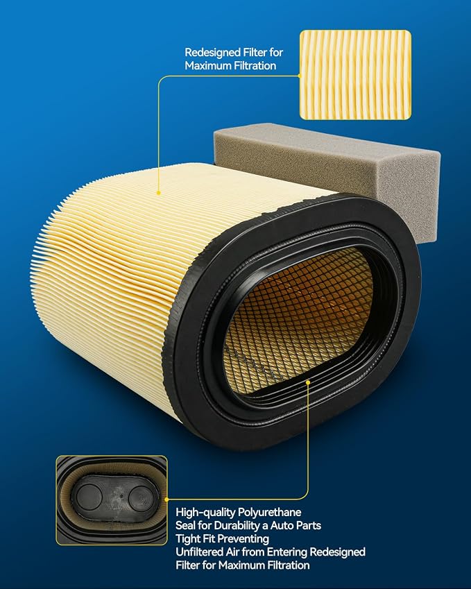 PHILTOP Engine Air Filter, Fit For Ford F250 F350 F450 F550 Super Duty