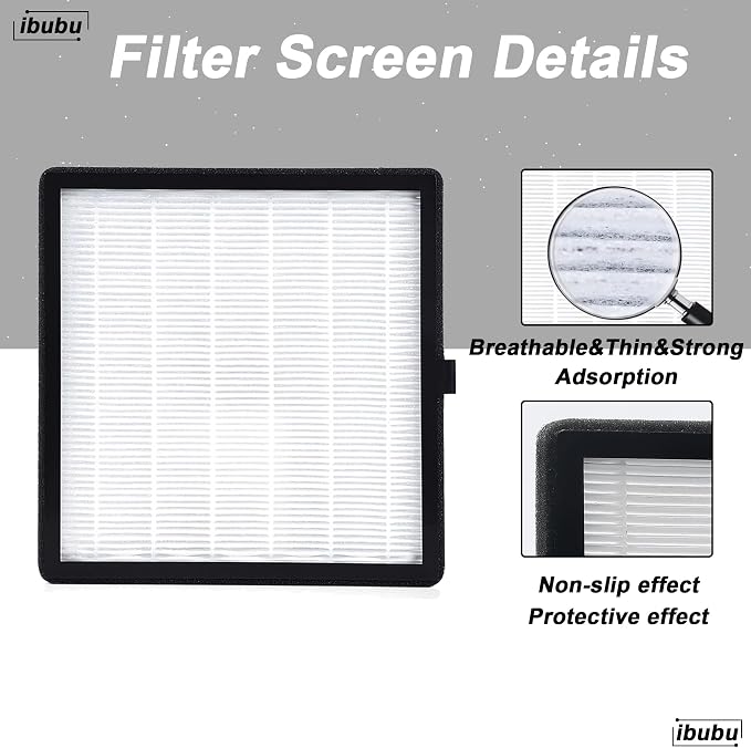 Nail Dust Collector Replacement Filters, 3 Pack Nail Tech Dust Collector Filter