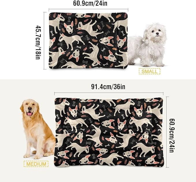 Cute Dog Pet Bed Cute Dog Bed Mat Absorbing Non Slip Pad Pet Sleeping Mat for Small, Medium, and Large Dogs Puppy Cat 24 in x 18 in