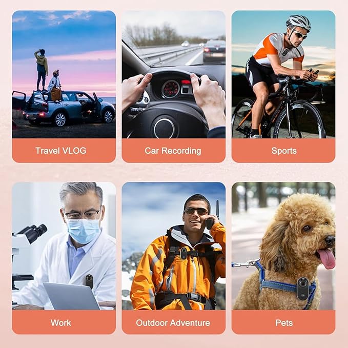 1080p Hd Cat Camera Collar - 2.4g Wireless Pet Video Recorder, Wearable Action Camera with App for Dogs & Cats, Ideal for Outdoor Vlogging & Pet Monitoring Black