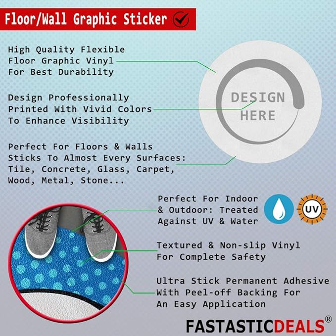 Do Not Block Floor Decals Aisle Yellow Anti-Slip Vertical Shape Lifestyle Industrial Door Signs Stickers 24Inches Longer Side