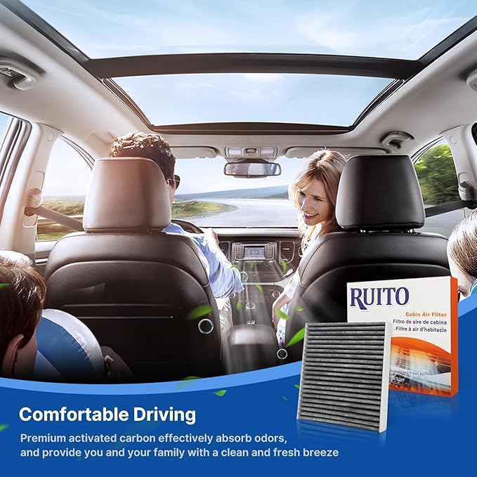 RUITO Cabin Air Filter Fits X5, Replacement