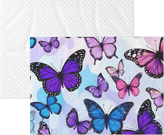 Waterproof Dog Blanket Soft Pet Blanket for Puppy Cat, Fleece Cat Throw Blankets for Furniture Bed Couch Sofa Reversible - Flying Butterflies