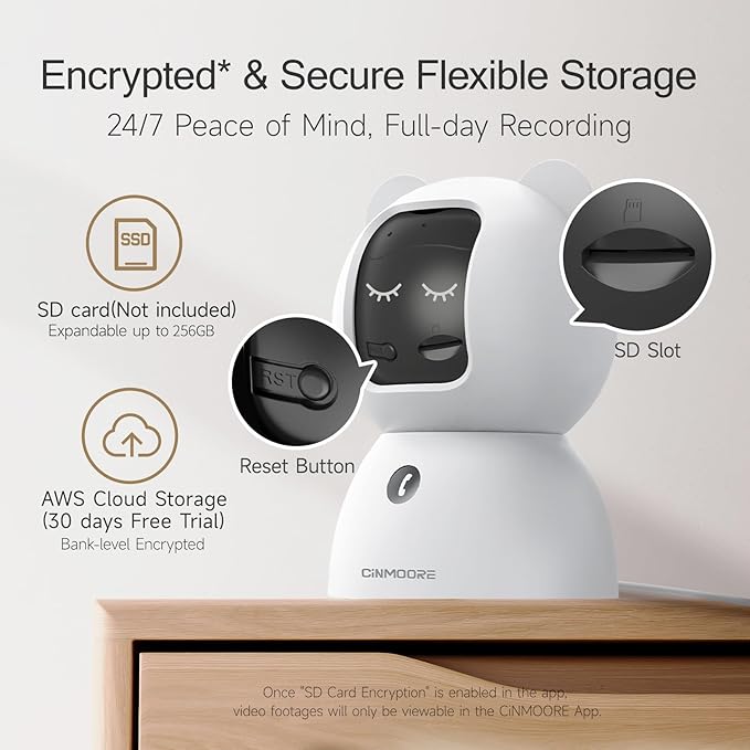 2.5K Security Camera Indoor, Non-Subscription AI Person/Pet/Cry Detection, 4MP Pet/Dog/Cat Camera w/Phone App, Pan Tilt 2.4GHz WiFi Cameras for Home Security, Full Duplex 2-Way Audio, IR Night Vision