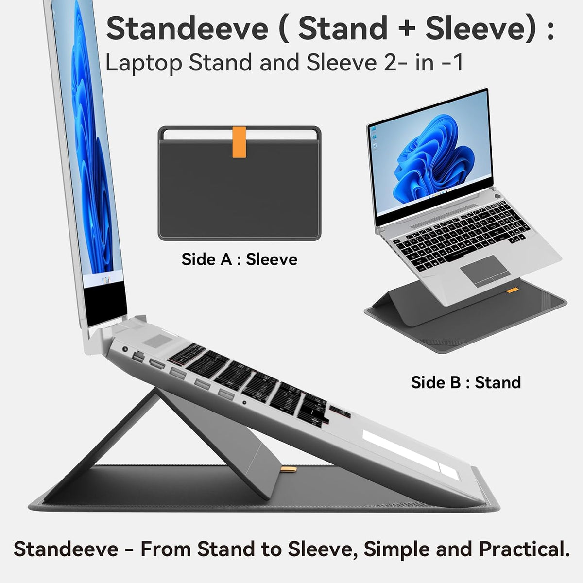 Smatree MobileBase Laptop Shoulder Case with Stand for 15-16 inch Lenovo