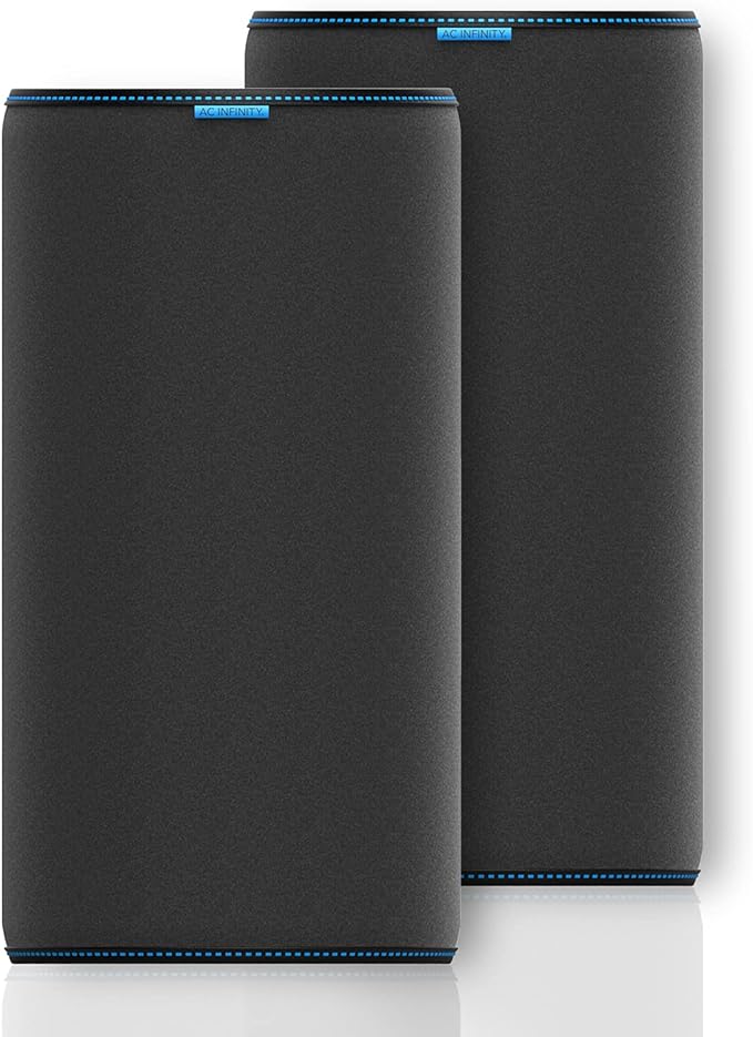 AC Infinity Pre-Filter Cloth 6”, Replacement Inline Filter Sleeve 2-Pack