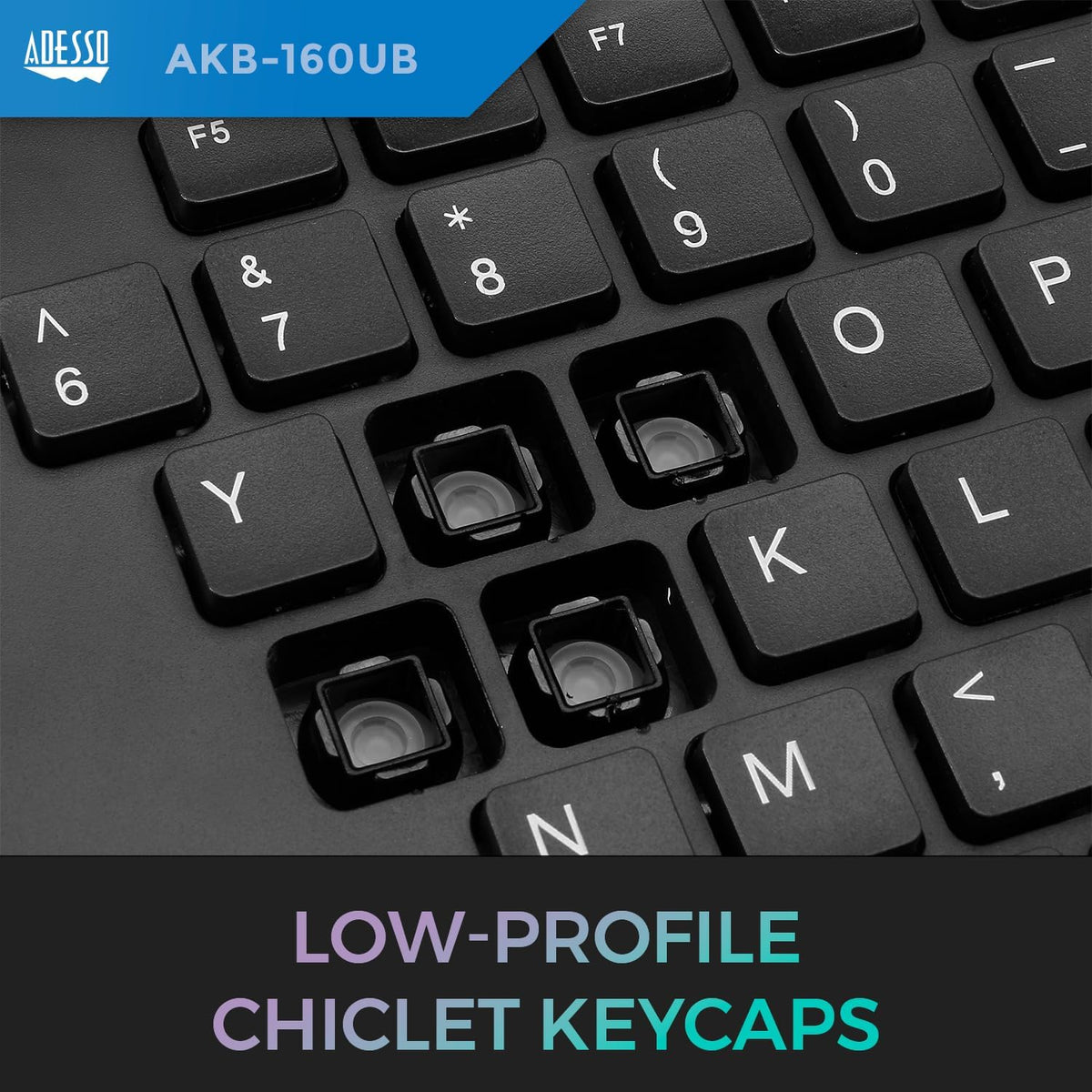 Adesso AKB-160UB Wired Ergonomic Keyboard