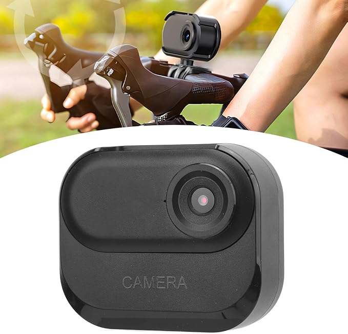 Pongnas Pet Camera Collar, 1080P HD Video Recording with Anti Shake, 0.96 Inch IPS Color Screen, Wide Angle Lens, Magnetic Mount, for Cycling Outdoor Pets (Black)