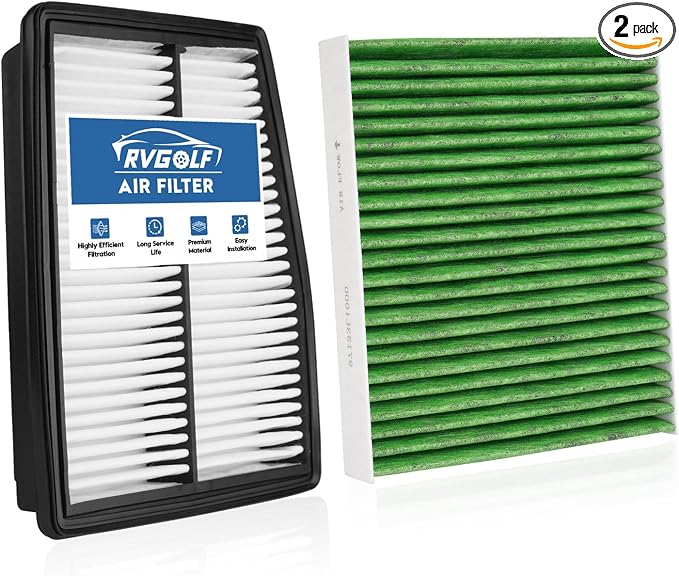 Engine+Cabin Air Filters Fit for HYBRID Hyundai Santa Fe 21-25, Sonata 20-25