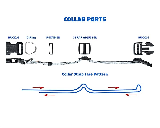 MS-5 Automatic Pet Door Collar, Genuine High Tech Pet Brand Dog Collar for Power Pet Doors - Deluxe Strap (Tribal, Medium) - DC-TBL-MS5-M