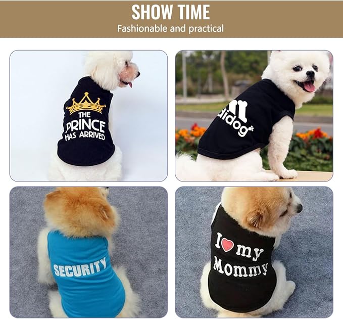 Customized Dog Shirt Custom Pet Clothes T Shirts for Small to Large Dogs Design Image Logo Text Outfits for Puppy Cat Personalized Breathable Sleeveless Pullover Light-Purple, S